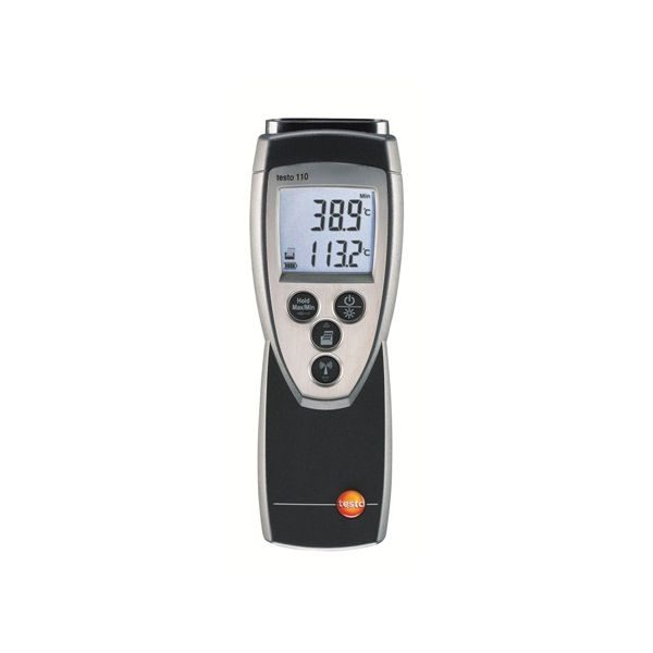 De Testo 110 is een praktische temperatuurmeter van meetwinkel de leverancier van keurend en inspecterend nederland