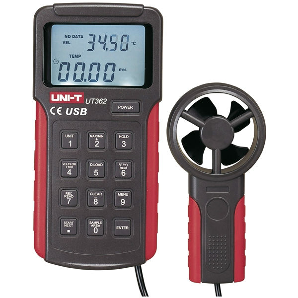 UNI-T UT362 Digitale luchtsnelheidsmeter