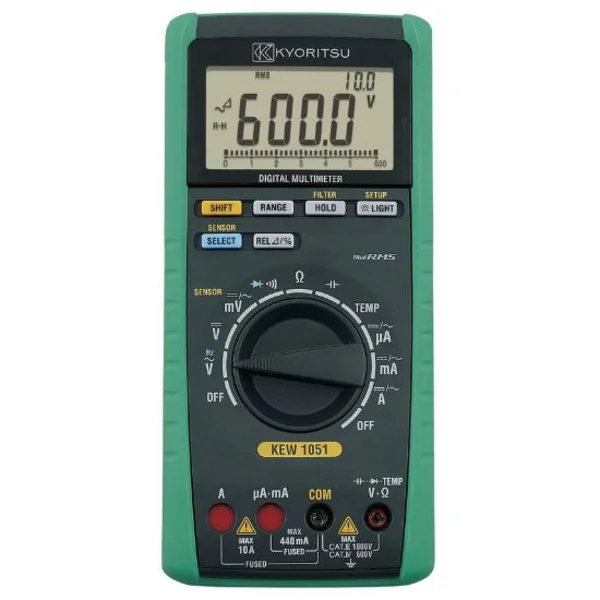 Kyoritsu 1051 Digitale TRMS Multimeter 0-1000VAC/DC