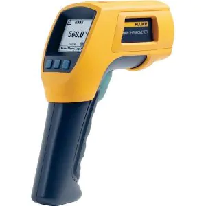 De Fluke 568 is een praktische IR en contact thermometer van meetwinkel de leverancier van keurend en inspecterend nederland