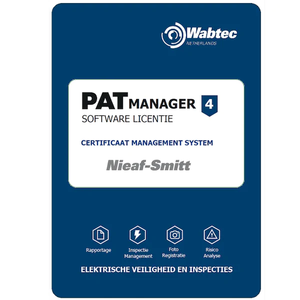 Nieaf-Smitt PAT-Manager V4 software