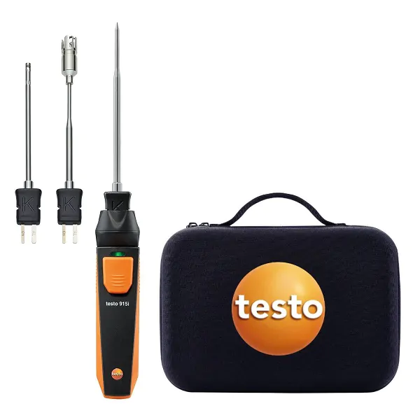 Testo 915i temperatuur-set – Thermometer met temperatuurvoelers en smartphone-bediening